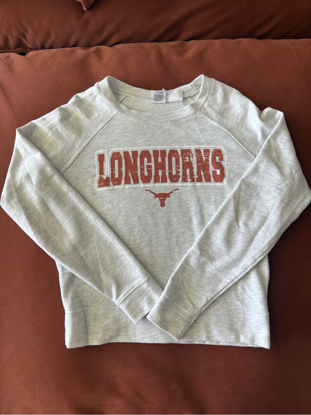 Texas Longhorns Sweatshirt Women’s Small Gray Crewneck Pullover NCAA